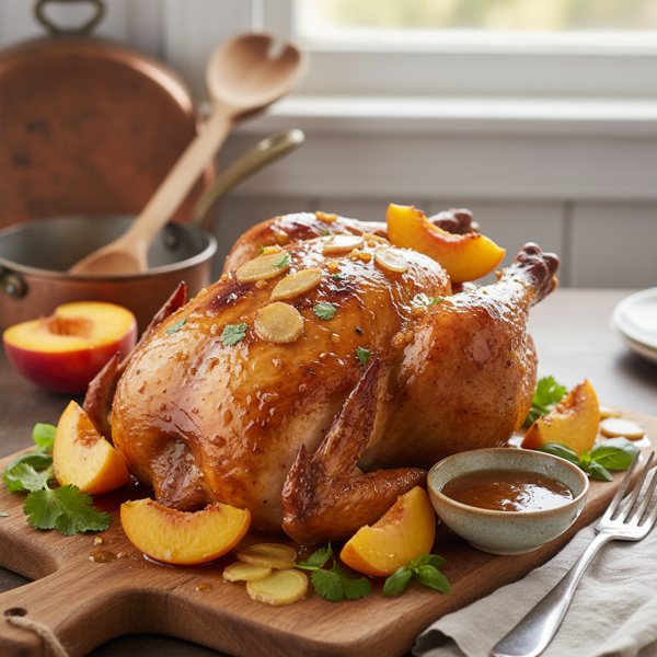 Ginger-Peach Glazed Chicken recipe