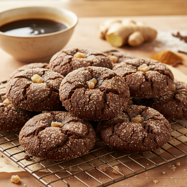 Ginger-Spiced Soft Chewy Molasses Cookies recipe