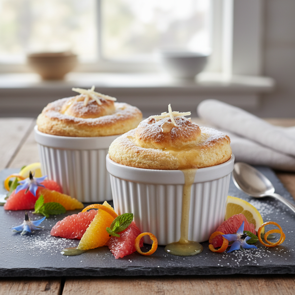 Ginger Citrus Chilled Soufflé recipe