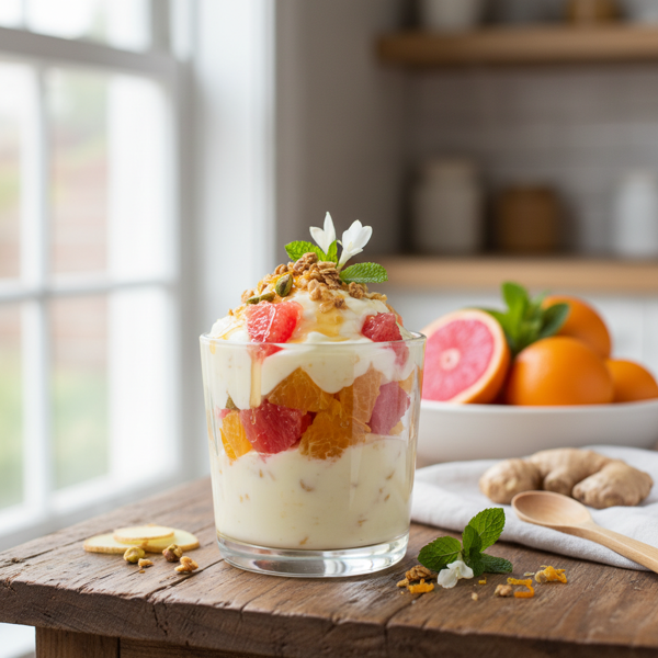 Ginger Citrus Yogurt Delight recipe