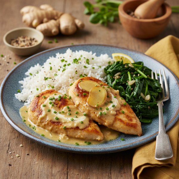 Ginger Cream Chicken Delight recipe