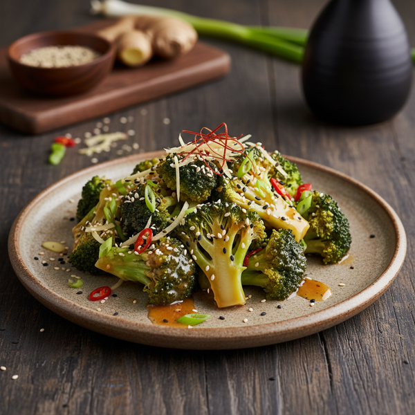 Ginger Sesame Broccoli Delight recipe