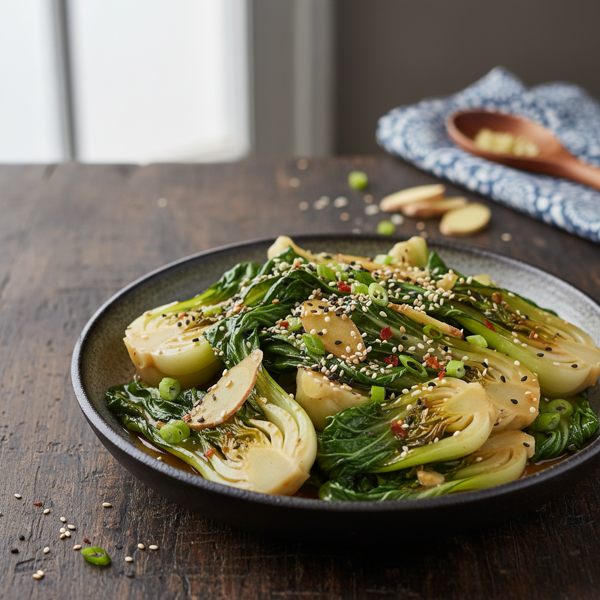 Ginger Soy Bok Choy Medley recipe
