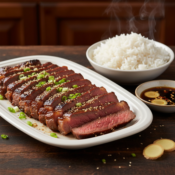 Ginger Soy Marinated Flank Steak recipe