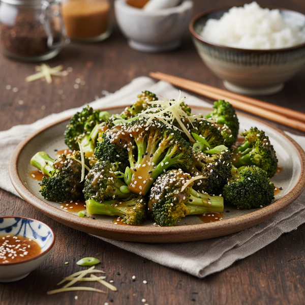 Ginger Soy Sesame Broccoli Delight recipe