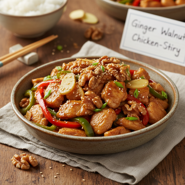 Ginger Walnut Chicken Stir-Fry recipe