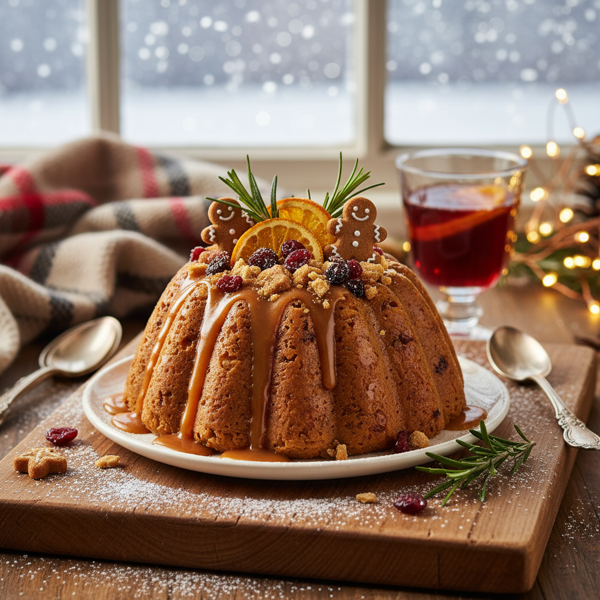 Gingerbread Delight Christmas Pudding recipe