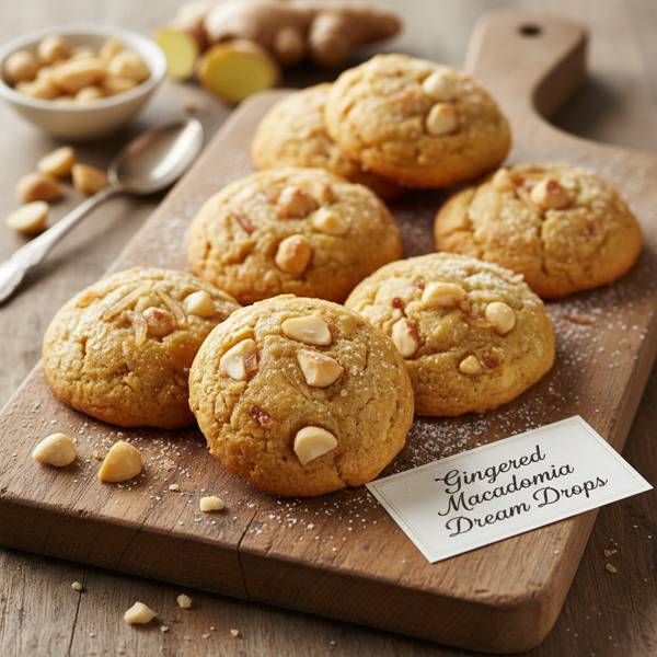Gingered Macadamia Dream Drops recipe