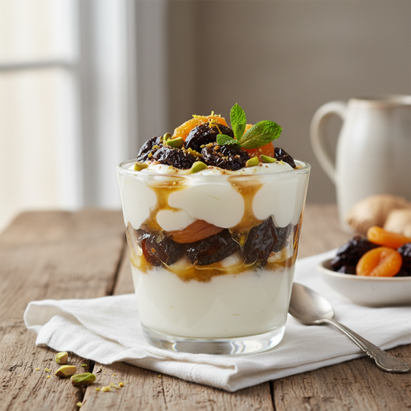 Gingered Prune Apricot Delight Yogurt recipe