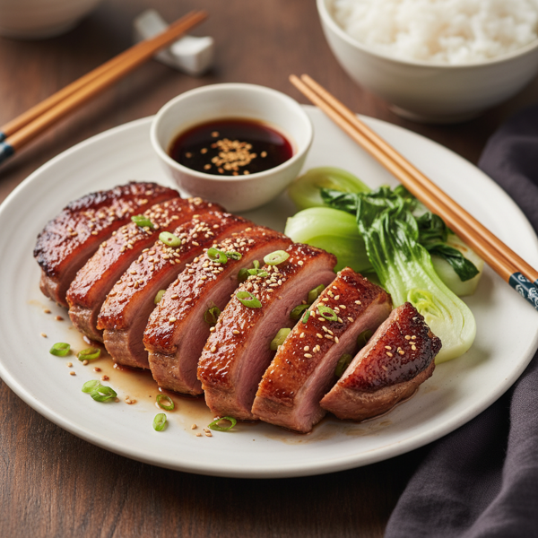 Glazed Asian Duck Breast with Honey Soy Marinade recipe