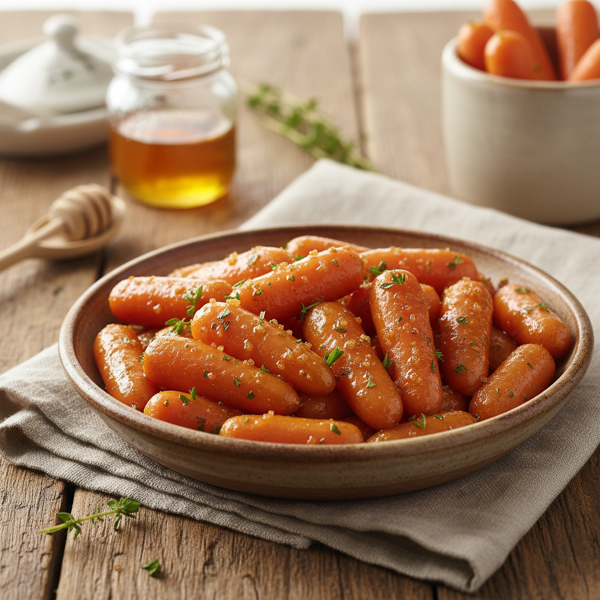 Glazed Baby Carrots with Honey and Brown Sugar recipe