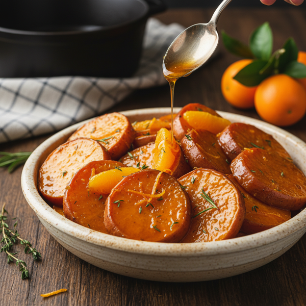 Glazed Orange-Infused Sweet Potatoes recipe