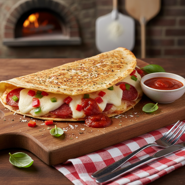 Gluten-Free Pepperoni Pizza Quesadilla Delight recipe