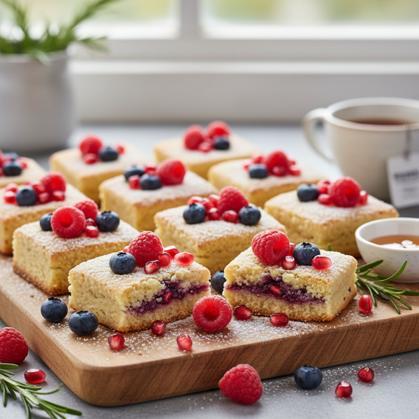 Gluten-Free Pomegranate Berry Shortbread recipe