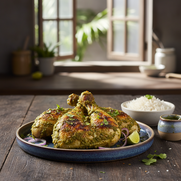 Goan Spiced Chicken Cafreal recipe