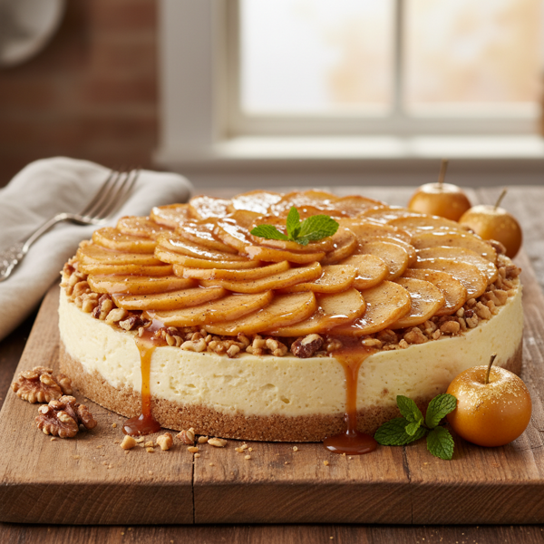 Golden Apple Bliss Cheesecake recipe