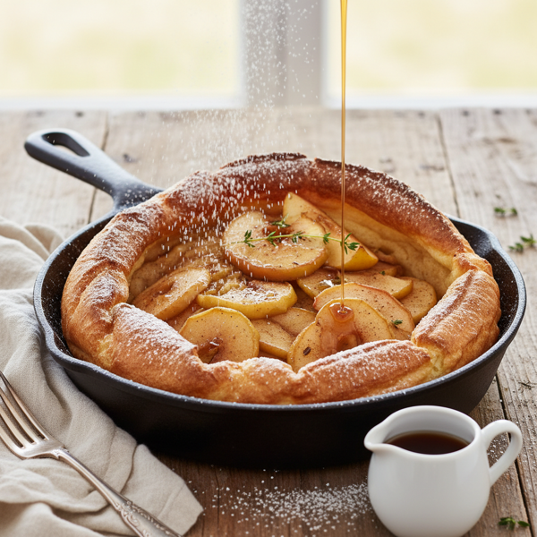 Golden Apple Dutch Baby Pancake recipe