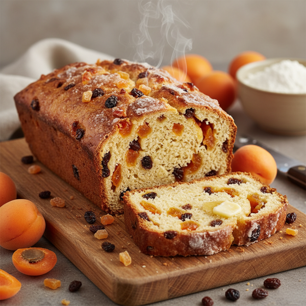 Golden Apricot and Fruit Bread recipe
