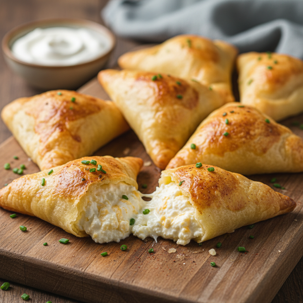 Golden Baked Cheese Kreplach recipe