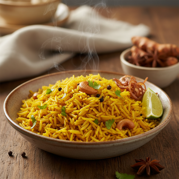 Golden Basmati Turmeric Rice recipe