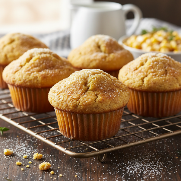 Golden Buttermilk Cornmeal Muffins recipe