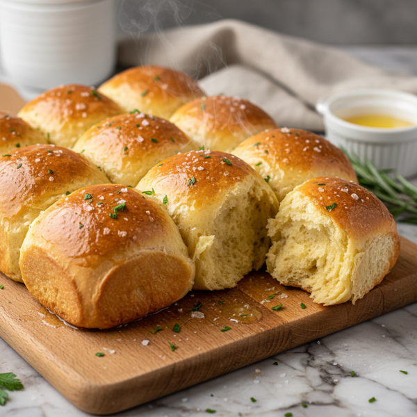 Golden Buttery Dinner Rolls recipe