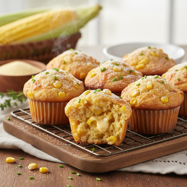 Golden Corn Delight Muffins recipe