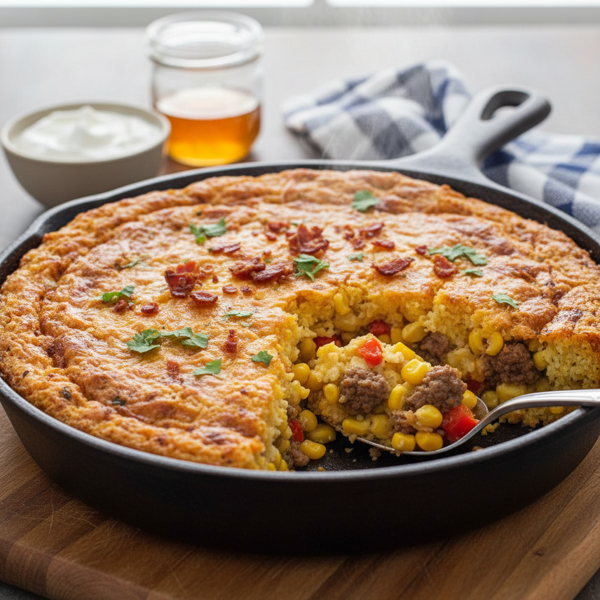 Golden Cornbread Delight Casserole recipe