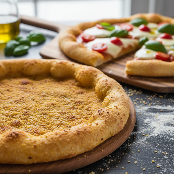 Golden Cornmeal Pizza Crust recipe