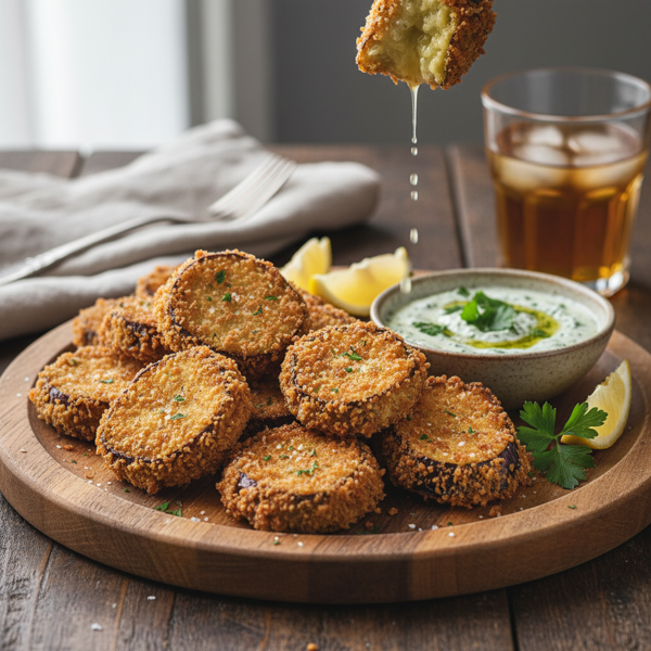 Golden Crispy Aubergine Bites recipe