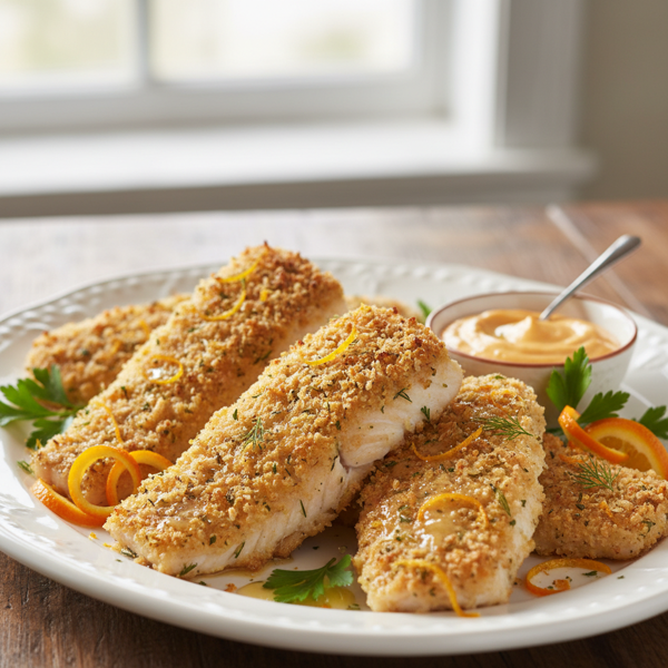 Golden Crispy Baked Orange Roughy Fillets recipe