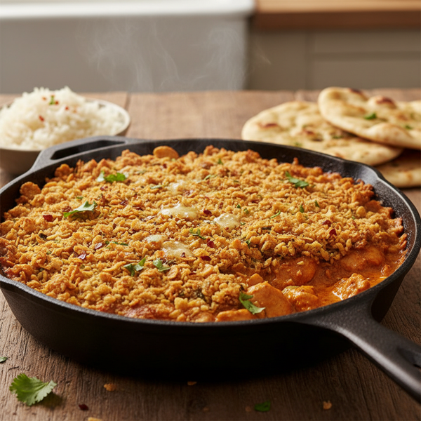 Golden Crispy Butter Chicken Bake recipe