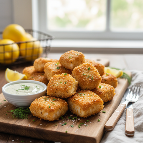 Golden Crispy Halibut Bites recipe