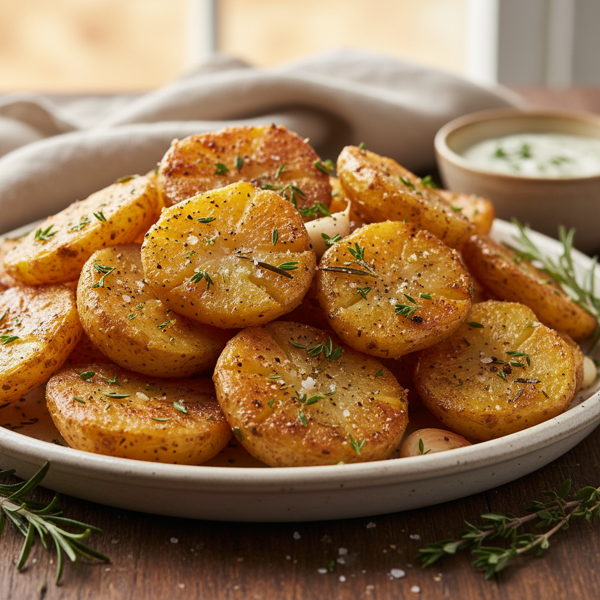 Golden Crispy Herb Potatoes recipe