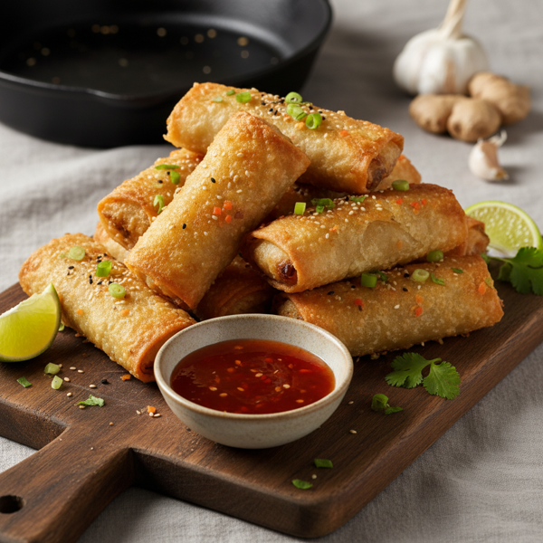 Golden Crunch Chicken Spring Rolls recipe