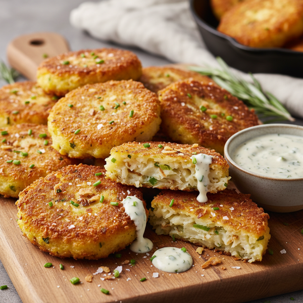 Golden Crunch Mashed Potato Fritters recipe