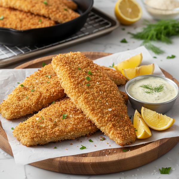 Golden Crunch Oven-Fried Fish recipe