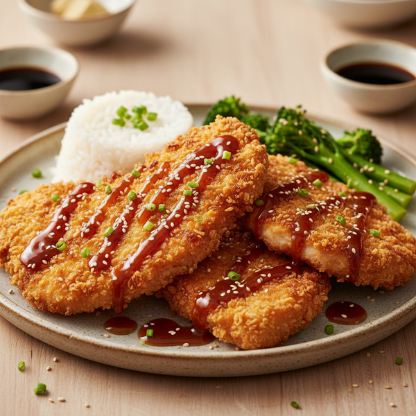 Golden Crunch Teriyaki Chicken Cutlets recipe