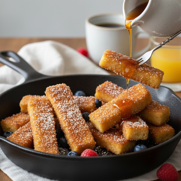 Golden Crusted French Toast Sticks recipe
