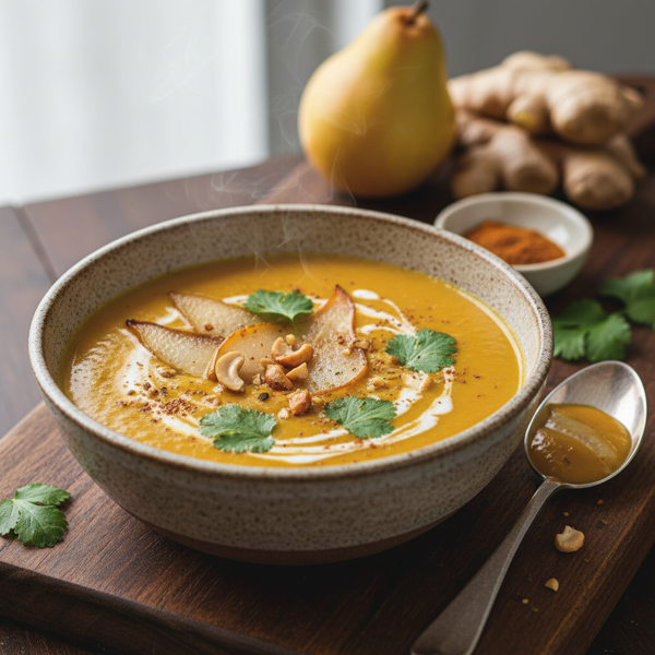 Golden Curry Pear Soup recipe