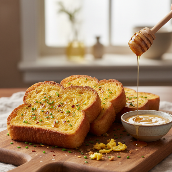 Golden Egg-Fried Toast recipe