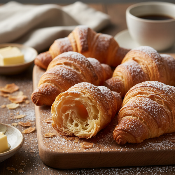 Golden Flaky Croissants recipe