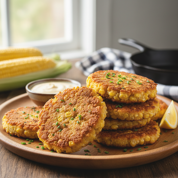 Golden Fried Cornmeal Cakes recipe