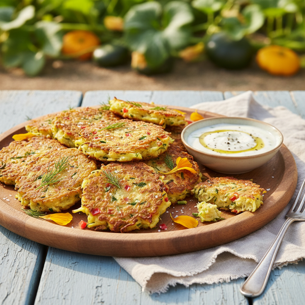 Golden Garden Squash Fritters recipe