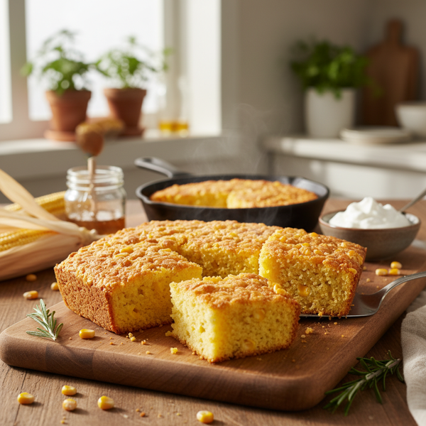 Golden Gluten-Free & Dairy-Free Cornbread recipe