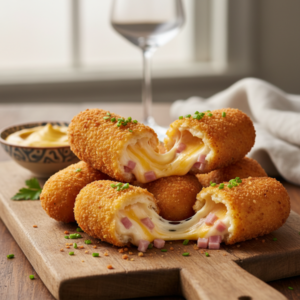 Golden Ham and Cheese Croquettes recipe