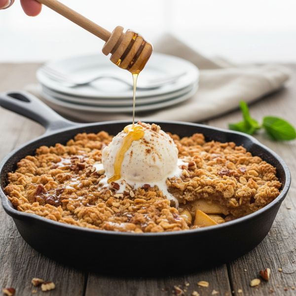 Golden Honey-Baked Apple Crisp recipe