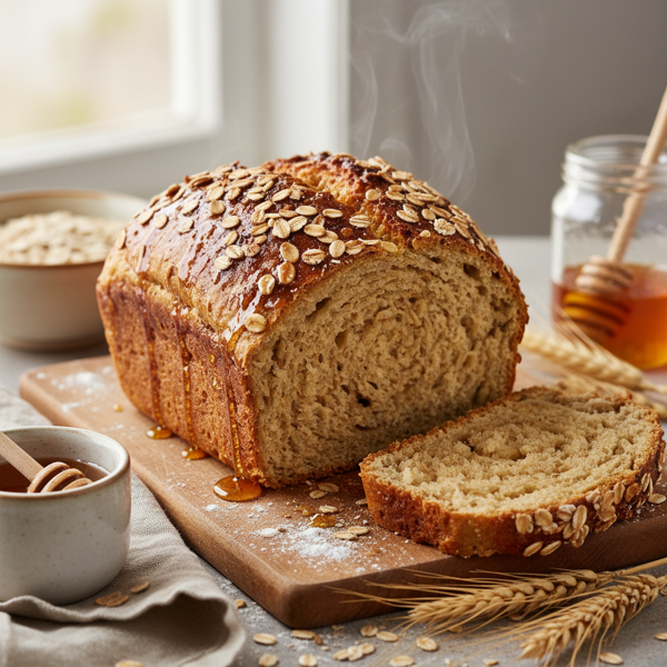 Golden Honey Oat Loaf recipe