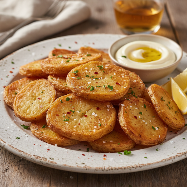 Golden Portuguese-Style Fried Potatoes recipe