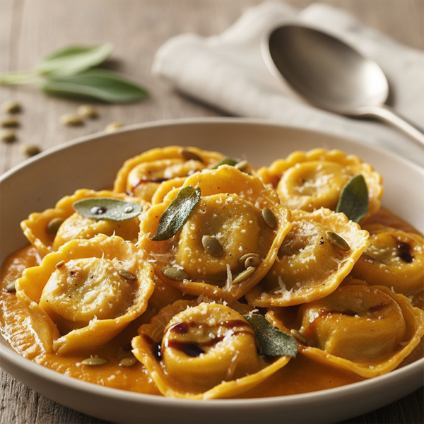 Golden Pumpkin Sage Tortellini recipe